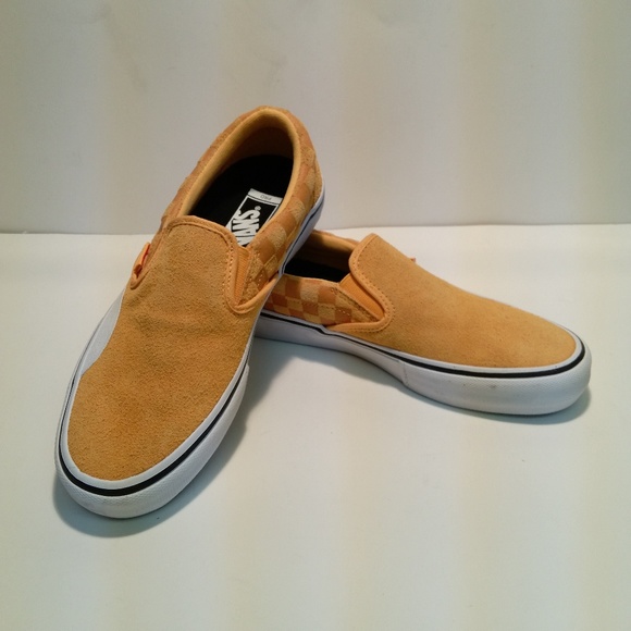 Vans Other - Vans "Slip-On Pro Hairy Suede Sneakers Banana 7.5